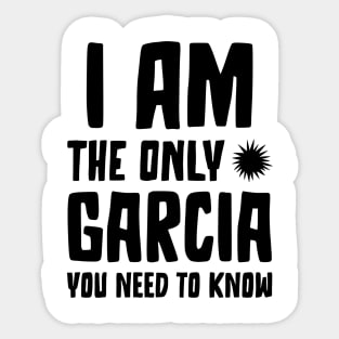 Garcia's Confidence Sticker